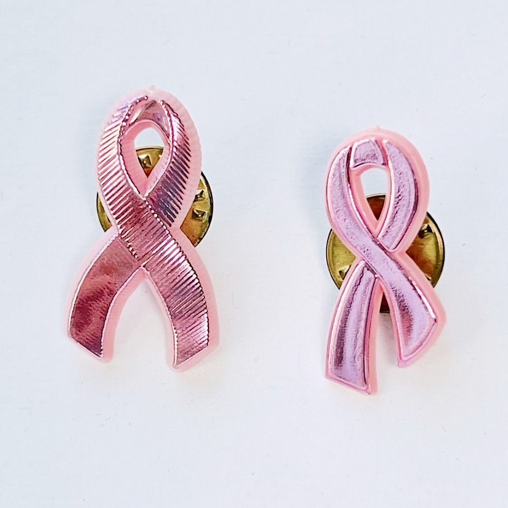 Breast Cancer Pink Tack Pins Set 4pc October Awareness Month Support Lapel - Picture 5 of 14